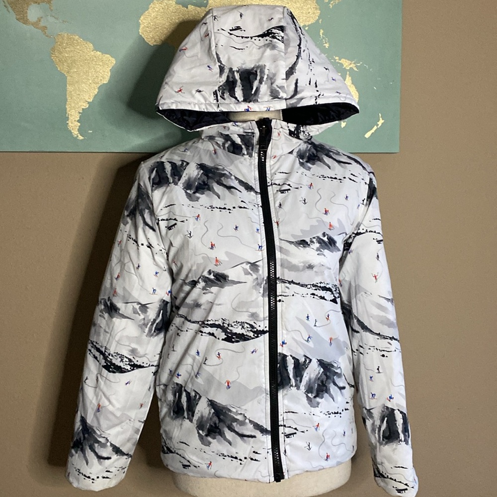 Paul smith junior reversible ski snowboarding jacket coat cute ski print